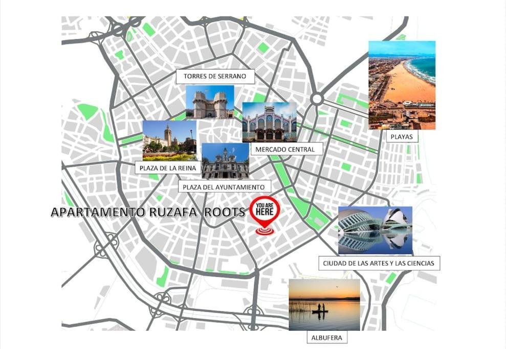 Apartment Ruzafa Roots, 12 Min To Centre, Smart Tv, Wine Valencia Luaran gambar